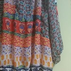 Multi colored boho Blouse